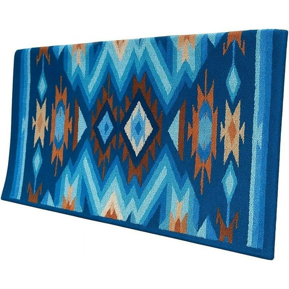 Western Show Saddle Pad/Blanket for Horses - Handmade Wool Saddle Blanket with New Zealand Design, Regular Size34*38*1 ” Thick, Durable & Comfortable for Horse Riding