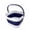 White/Navy Blue, variant on SAMMART 9.5L (2.5 gallon) Collapsible Rectangular Handy Basket/Bucket
