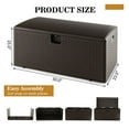 thumbnail image 5 of 100 Gallon Deck Box Storage Container, Outdoor Lockable Patio Storage Chest, 5 of 9