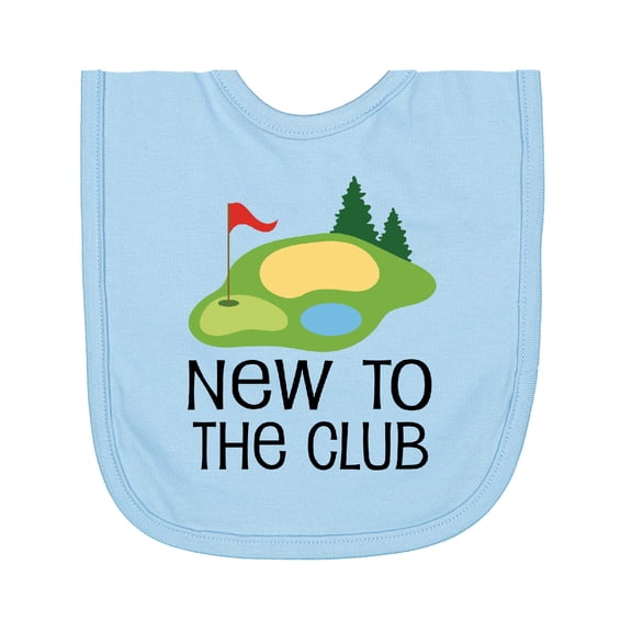 Inktastic Baby Golfing New to the Club Newborn Bib