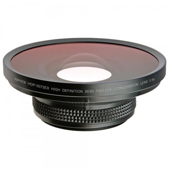 Raynox HDP-5072EX 0.5X HD Lentille de Conversion Semi Fisheye pour Fils de Filtre de 72 mm