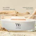 thumbnail image 4 of WoodWick White Tea & Jasmine Scented Ellipse Candle, Crackles as it Burns, Up to 50 hrs burn time, Great for Gifting, 16oz, 4 of 8
