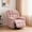 Pink-Linen, variant on Garvee Oversized Recliner Chair for Adults, 150° Manual Recliner Nursery Chairs, with Linen Upholstery, Pink