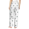thumbnail image 3 of Uemuo Hand Drawn Turtle Pattern Women's Wide Leg Palazzo Lounge Pants with Pockets Light Weight Loose Comfy Casual Pajama Pants-, 3 of 9