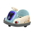 thumbnail image 4 of Montar en un automóvil eléctrico que se pone alando luces LED de juguete Vehículos eléctricos con música para bebés Niños para el regalo de vacaciones azul, 4 of 8