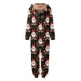 thumbnail image 6 of SUXIAN Family Christmas Pajamas Suitable Mommy Sleepwear Big Headed Deer Print Long Sleeve Jumpsuit Soft Holiday Romper Cotton, 6 of 8