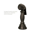 thumbnail image 4 of Whitehaus Vintage III Plus Bridge Faucet with Long Gooseneck Swivel Spout, Lever Handles and Solid Brass Side Spray, 4 of 4