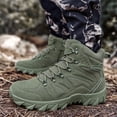 thumbnail image 4 of YOURDIARY Men's Military Tactical Work Boots with Side Zipper, Desert Combat, Army Jungle, Outdoor Hiking Boots, 4 of 9