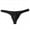 Black, variant on Mens Underwear Men's Fashion Low Waist Silk Mesh Breathable Thong Underpanties