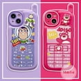 thumbnail image 2 of 3D Cute Strawberry Bear Lotso Funda De Historia De Juguete De Dibujos Animados Compatible Para iPhone 11 13 14 12 Pro MAX 7Plus XR 7 8 Plus X XS SE 2020 Personalidad Retro Forma De Teléfono Cubierta S, 2 of 3