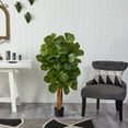 thumbnail image 2 of Nearly Natural Fiddle Leaf Fig Artificial Tree-Size:48", 2 of 7