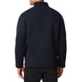 thumbnail image 2 of 32 Degrees Men's Sherpa Lined Fleece Full Zip Jacket Sweater (Large, Copn Navy Space Dye), 2 of 4