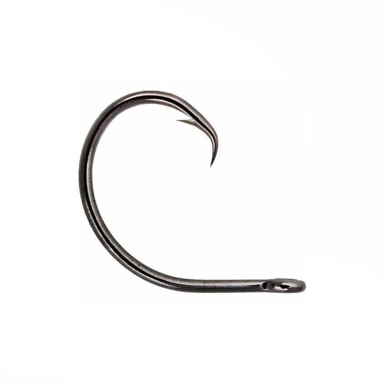 48 circle hooks 2x strong size 1/0 black nickel 48 pieces fishing hooks 