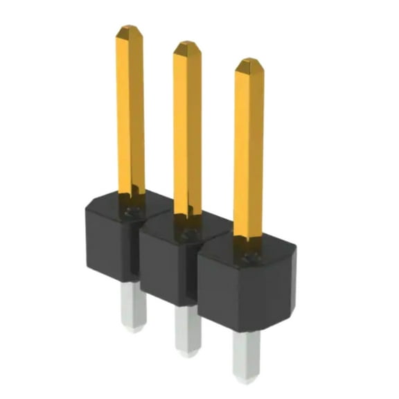 Pack of 10 68000-203HLF Connector Header Through Hole 3 position 0.100 (2.54mm)