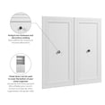 thumbnail image 2 of Bestar Versatile 36" Engineered Wood 2-Door Set for Organizer in White, 2 of 4
