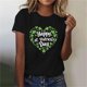 thumbnail image 3 of Mujeres Manga Corta de Verano Tops Impreso Sudadera Casual, Cuello Redondo Blusa Ligera para la Primavera Y el Verano, 3 of 6