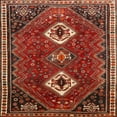 thumbnail image 1 of Ahgly Company Indoor Square Traditional Red Persian Area Rugs, 8' Square, 1 of 6