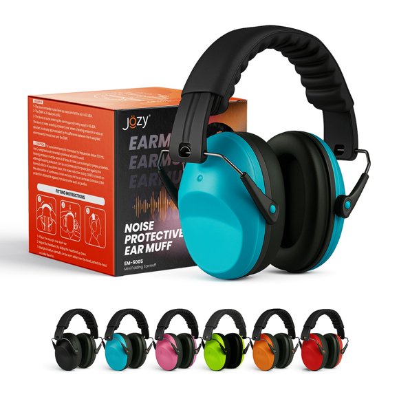 Orejeras Jozy EM-5005 con cancelación de ruido para niños, 26 dB, azul