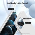 thumbnail image 2 of [5 in 1 for iPhone 12 Pro Max Case 6.7 inch, with 2 Pack Screen Protector + 2 Pack Camera Lens Protector, Liquid Silicone Ultra Slim Shockproof Protective Phone Case (White)…, 2 of 14