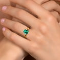 thumbnail image 6 of Gem Stone King 10K Yellow Gold Green Nano Emerald Solitaire Engagement Ring for Women (2.00 Cttw, Emerald Cut 9X7MM, Gemstone May Birthstone, Available in Size 5, 6, 7, 8, 9), 6 of 7