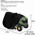 thumbnail image 2 of Heavy-Duty Waterproof Tractor Cover with Oxford 420d Polyester for Lawns Up to 54 Inches, 2 of 5