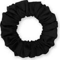 thumbnail image 3 of Scrunchies Cotton Knit Jumbo Size Ponytail Holder Made in USA Scrunchie King Black, 3 of 6
