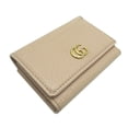 thumbnail image 3 of Pre-Owned Gucci GG Marmont Compact Wallet Women's Tri-fold 644407 Leather Pink (Good), 3 of 9