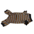 thumbnail image 3 of Dog Pajamas, Yellow And White Stripes 4 Legged Dog Pajamas Exquisite Attractive For Parties ANGGREK EB2110, 3 of 8