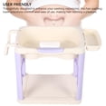 thumbnail image 3 of Luocute Lavabo De Champú, Bandeja De Champú Ergonómica Con Ruedas Universales, Adecuada Para Personas Encamadas, Ancianos, Discapacitados, Mujeres Embarazadas, 3 of 7