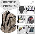 thumbnail image 5 of HUISEFOR Duck Camo Bow School Backpack for Girls 17 Inch Large Capacity Bookbag with Adjustable Shoulder Strap, Flap Backpack School Bag Waterproof College Students Backpacks Age 6-18, 5 of 7