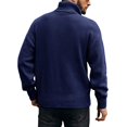 thumbnail image 4 of FYDUU Men's Sweater Pullover Male Turtleneck Sweaters Solid Color Casual Pullover Sweater Long Sleeved Knitted Sweater Top Fashion Golf Sweaters, 4 of 4