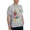 thumbnail image 2 of Bingfone Bird Butterfly Rose Men'S Loose Fit Short-Sleeve Pocket T-Shirt, 2 of 7