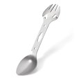 thumbnail image 1 of Llave de cuchara de tenedor Spork de acero inoxidable multifuncional para picnic (plata) Tmvgtek excursión de campamento, 1 of 8