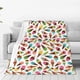 thumbnail image 1 of Fotbe Ice Cream Popsicles Manta de Franela Acolchonada con Estampado, Súper Suave y Esponjosa, Extra Grande para Sofá, Cama, Uso Todo el Año-40"x30", 1 of 7