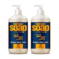Everyone 3-in-1 Soap for Men, Cedar and Citrus, 32 Ounce, 2 Count 32 Ounce (2 Count)