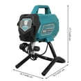 thumbnail image 2 of Accreate Airless Paint Sprayer, 750w Motor, 3300 Psi, 0.32 Gpm Flow For Painting Interior/Exterior Walls, Fence, Garage, Furniture, Includes Extension Pole And Cleaning Kit, 2 of 8