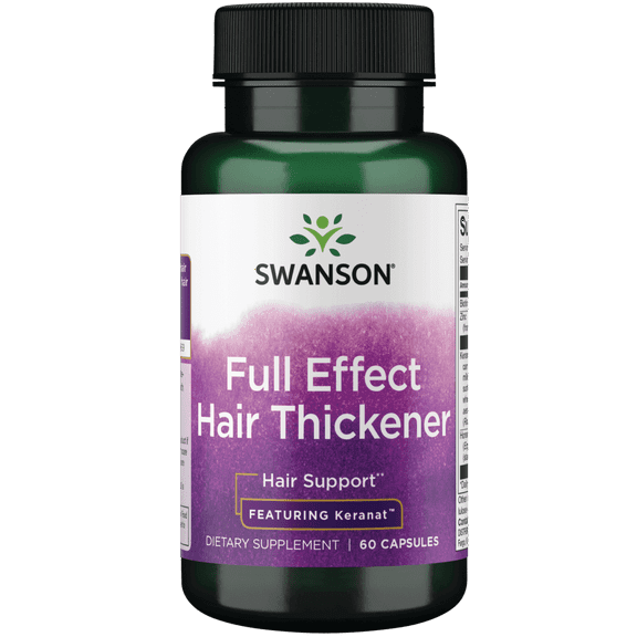 Swanson Full Effect Hair Thickener - Featuring Keranat 60 Caps