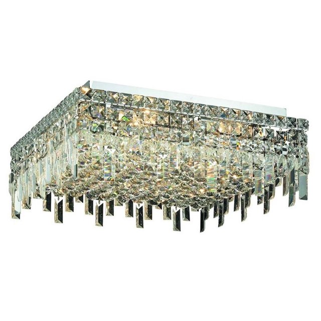 Elegant Lighting Maxime 20" 12 Light Elegant Crystal Flush Mount