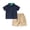 A208-Navy, variant on XZNPDUCQ Toddler Summer Pjs Outfit For 1-2 Years Outfit 2Pcs Boy Cartoon Print Summer Outfits 3 6 12 18 24 Months 3 Years Short Sleeves Tree Print T-Shirt Elastic Shorts Set Dailywear Set