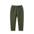 thumbnail image 2 of Antinious Toddler Girls Winter Sweatpants,Casual Long Jogger Pants for Boys Girls,Kids Botton Long Pants Denim Casual Full Length Pants Overalls,Army Green,140, 2 of 5
