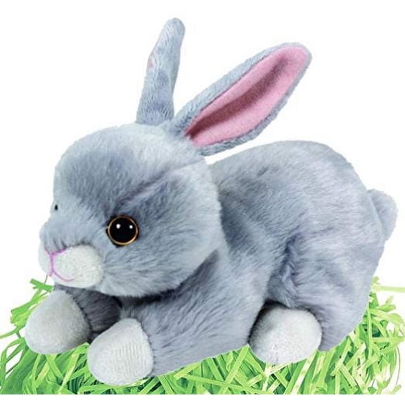 Ty Beanie Baby - Nibbler the Gray Bunny, (3"), MWMT Stuffed Animal Toy