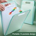 thumbnail image 7 of Homerr Folder Organizer Bag Portable Document Holder Vertical A4 File Organizer 13 Layer Large Capacity Expanding Folder Portable Hand held Storage for 300 Sheets, 7 of 7