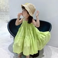 thumbnail image 3 of Girl's Summer Sundress Spaghetti Strap Sleeveless Tiered Dresses, 3 of 5
