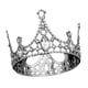thumbnail image 5 of Tiaras Tocados Diadema Tiaras Regalo Tocado Corona Princesa Vintage para Fiesta plata, 5 of 9