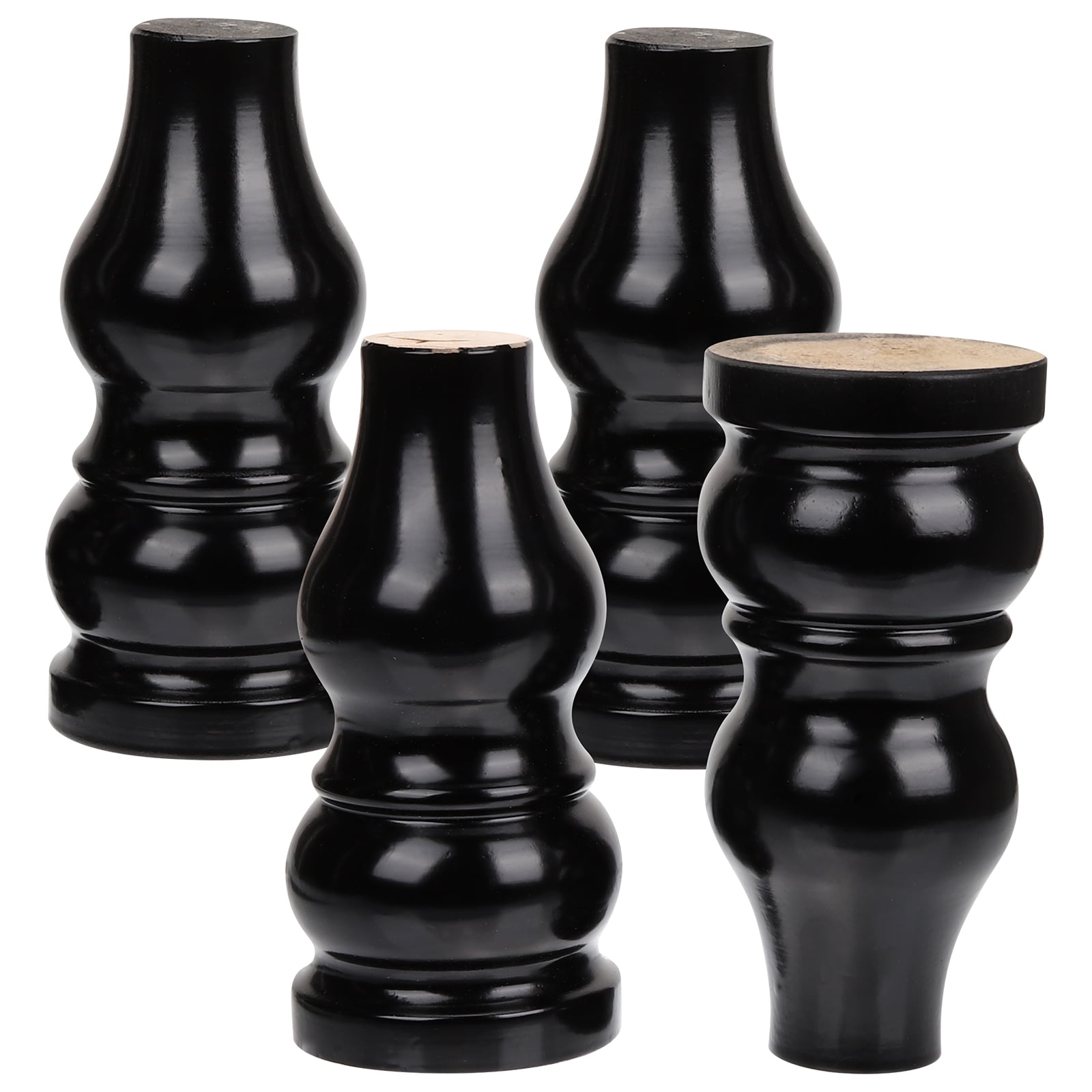 4pcs Furniture Legs Wooden Sofa Legs Table Legs Cupboard Bun