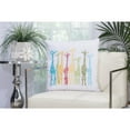 thumbnail image 2 of Nourison Indoor/Outdoor Giraffes Throw Pillow, Multicolor, 20" x 20", 2 of 2