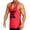 Red, variant on Gym Tank Tops for Men Summer Racerback Scoop Neck Sleeveless Shirt Lightweight Breathable Athletic Workout Tanks