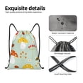 thumbnail image 6 of Easygdp Mushroom Bee Drawstring Backpack, Beach Sackpack, Travel Sackpack Lightweight for Sports, Gym, Travel, Swimming -, 6 of 9