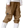 thumbnail image 2 of YOIAVIAOY Womens Snow Pants Winter Outdoor Cargo Pant Waterproof Winderproof Snow Suit Mountain Insulated Hiking Ski Pants Khaki XXL, 2 of 9