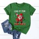 thumbnail image 1 of Puntoco Navidad Mujer Moda O-cuello Manga corta Casual Linda camisa de vacaciones Puntoco Puntoco-116, 1 of 5